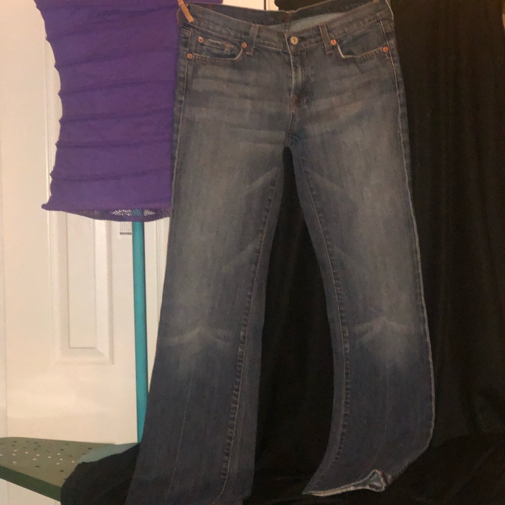 7 for all mankind jeans flare 30w